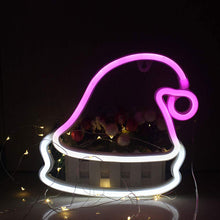 Load image into Gallery viewer, Neon Sign Light Xmas Hat Lamp