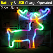 Load image into Gallery viewer, Neon Sign Light Xmas Hat Lamp